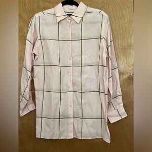 Valerie Stevens 100% Linen Tunic Blouse PM